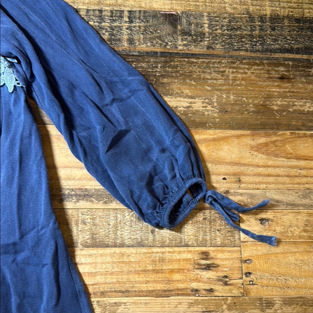 Truly Me blue lace detail dress size 6x - Picture 4 of 11